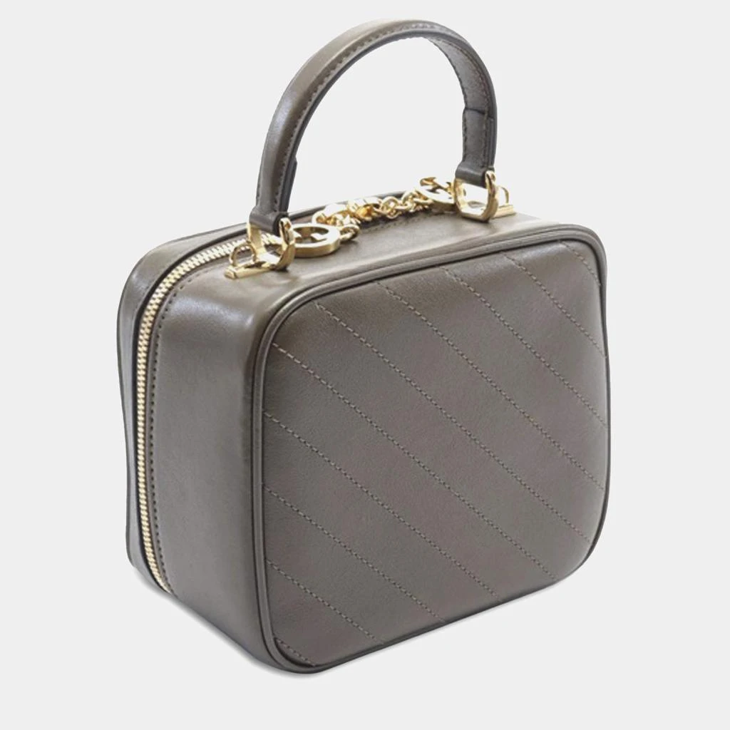 Gucci Gucci Sakai Be Green Calfskin Diagonal Stitched Blondie Top Handle Bag  2