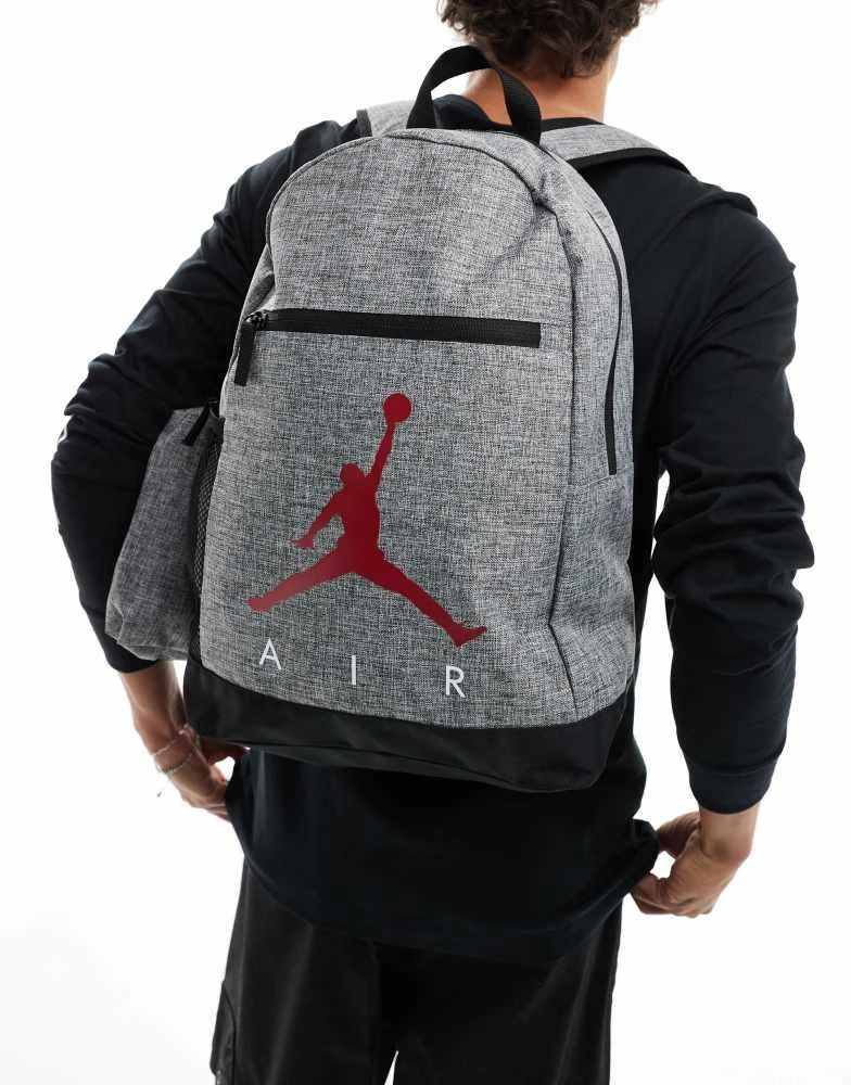 Jordan Jordan Air backpack with pencil case in grey 3