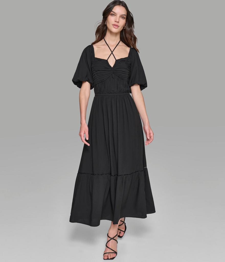 Karl Lagerfeld Paris SHORT SLEEVED TIERED MAXI DRESS