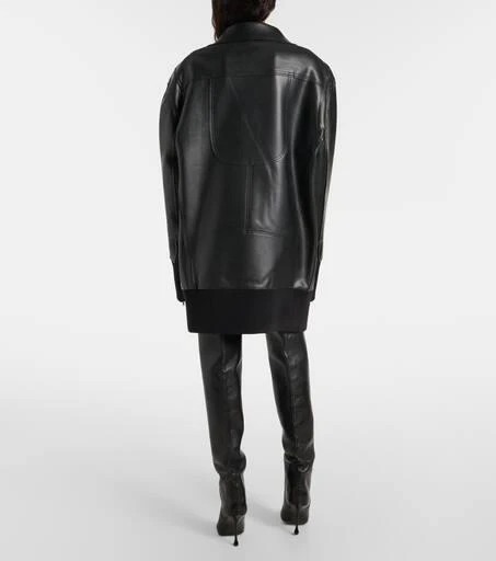 Norma Kamali Oversized faux leather jacket 3