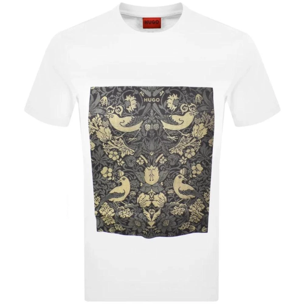 Hugo Boss Hugo Men
s Dipasly Graphic Print Short Sleeve T-Shirt, White