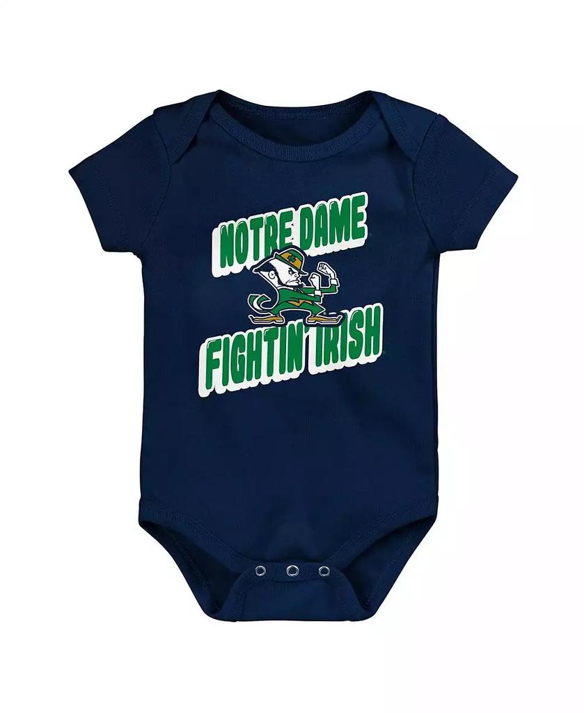 Outerstuff Newborn Navy Notre Dame Fighting Irish Sunday Comics 3-Pack Bodysuit Set