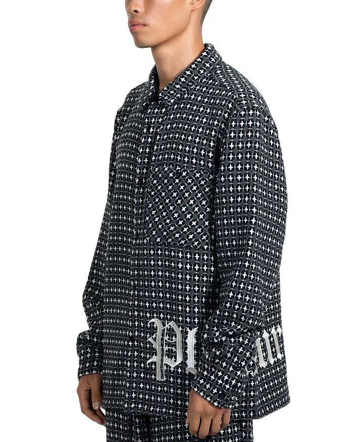 Pleasures Cross Work Regular Fit Button Front Shirt 3