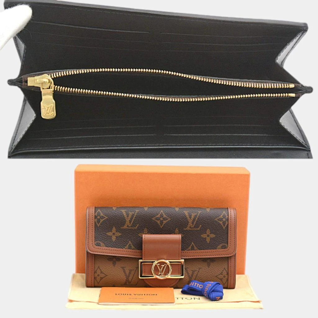 Louis Vuitton Louis Vuitton Brown Monogram Canvas Sarah Dauphine Wallet 3