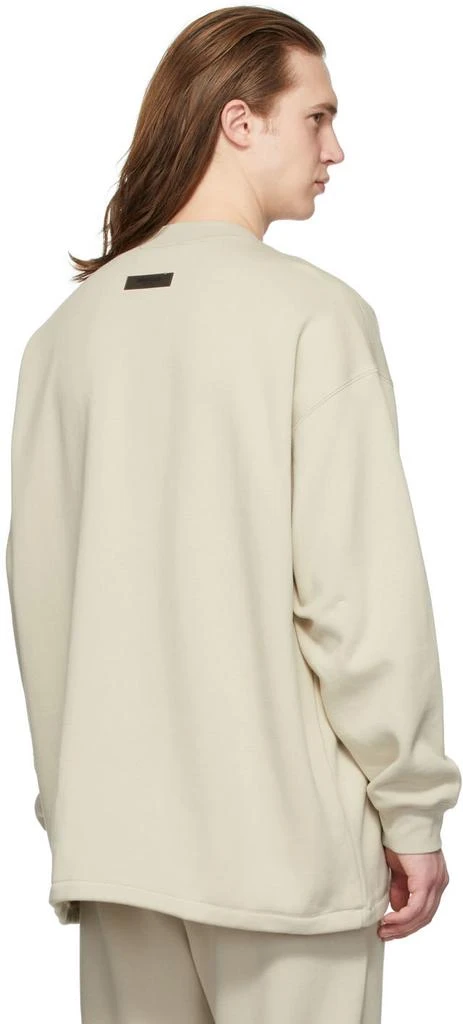 Fear of God ESSENTIALS Beige Relaxed Crewneck Sweatshirt 3