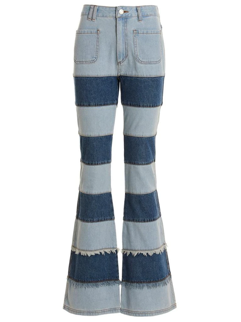 Andersson Bell Andersson Bell Mahina Patchwork-Stripe Wide-Leg Jeans 1