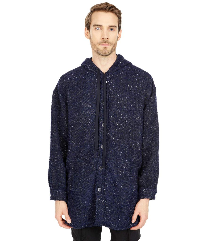 Faith Connexion Tweed Hooded Oversize Shirt
