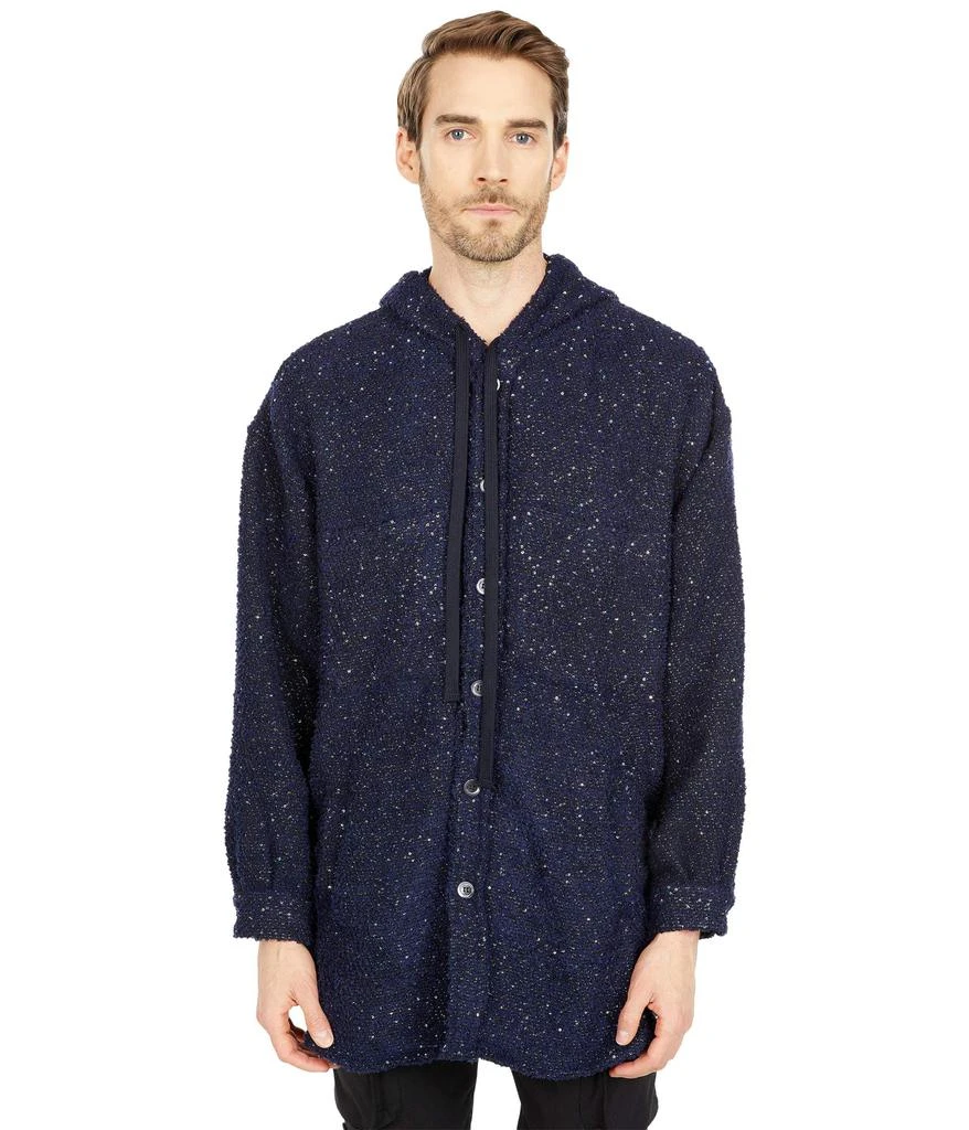 Faith Connexion Tweed Hooded Oversize Shirt 1