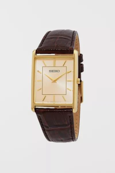 Seiko Seiko Essentials Quartz Champagne Dial Watch SWR064 1