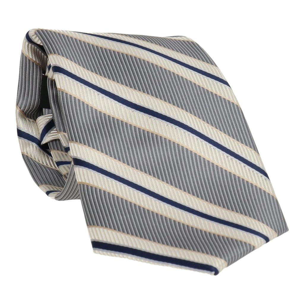 Scotch & Soda Scotch & Soda Mens Silver/Navy Tie