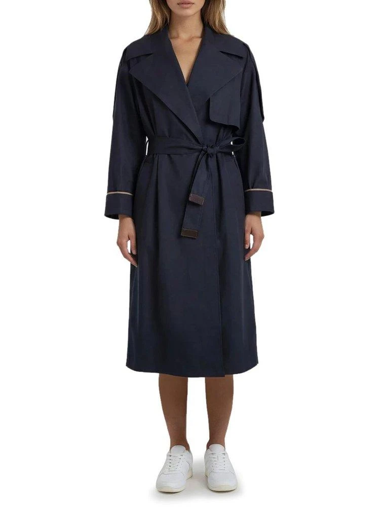 MAX MARA THE CUBE Max Mara The Cube Mtcutrench Belted Trench Coat
