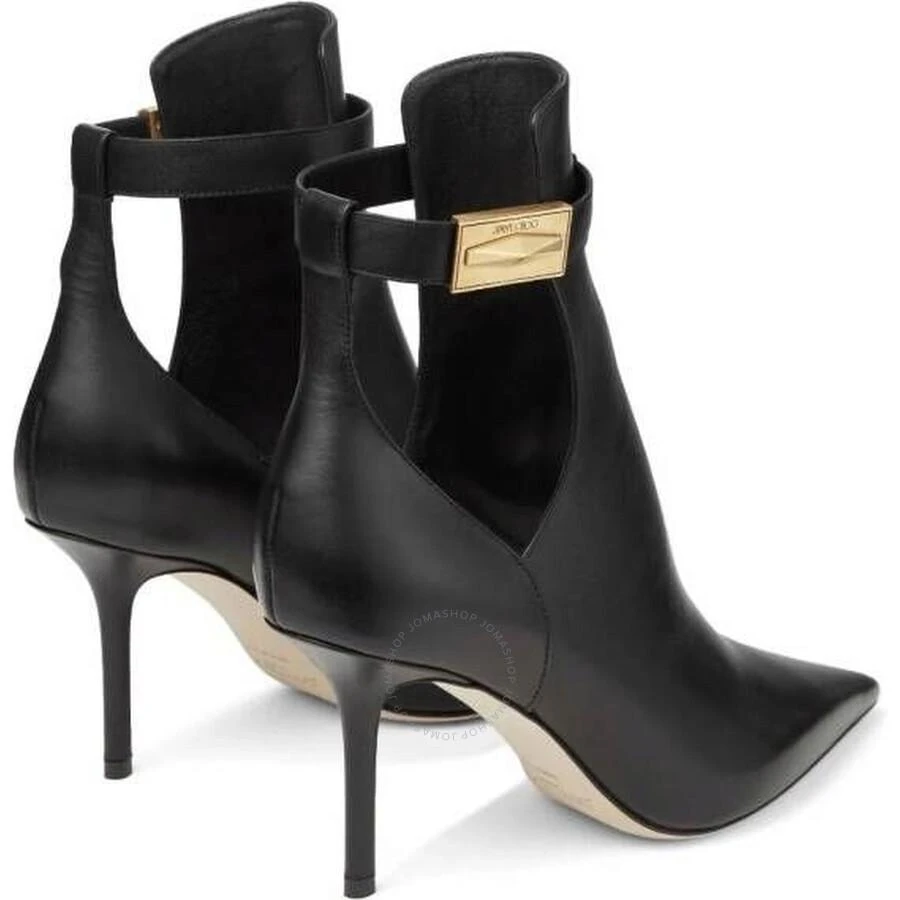 Jimmy Choo Black Nell 85 Leather Ankle Boots 3