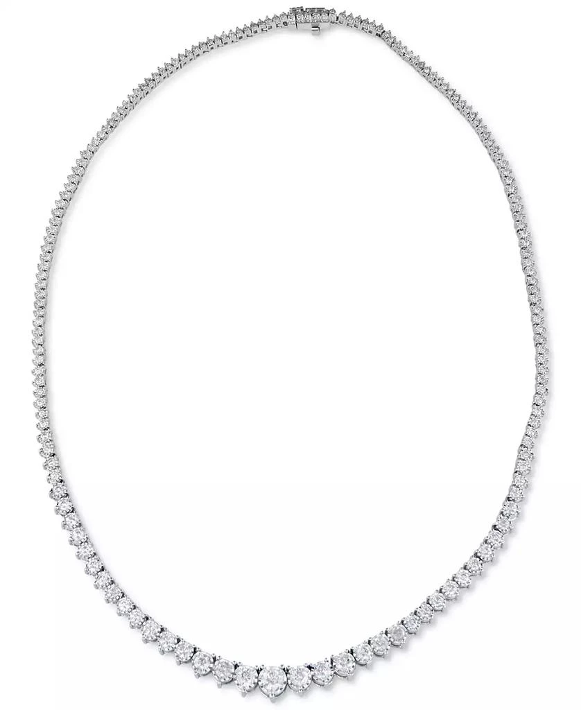 Macy's Diamond Graduated Tennis Necklace (5 ct. t.w.) in 14K White Gold or 14k Yellow Gold 1