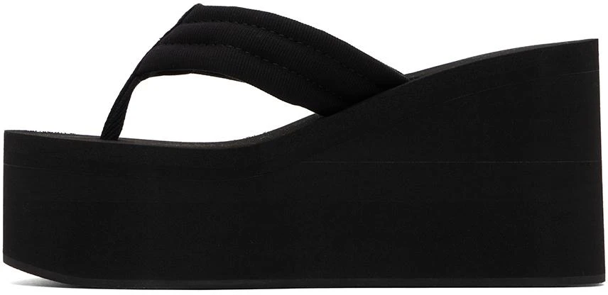 Coperni Black Branded Wedge Sandals 3