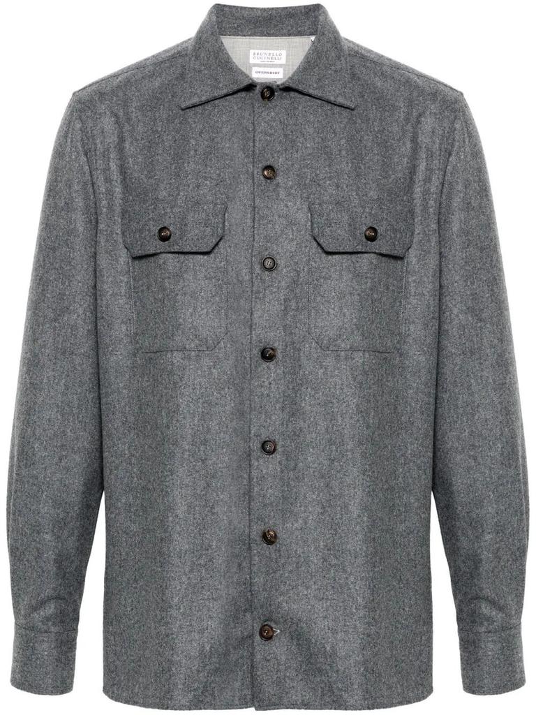 Brunello Cucinelli Brunello Cucinelli Flannel Overshirt With Chest Pockets