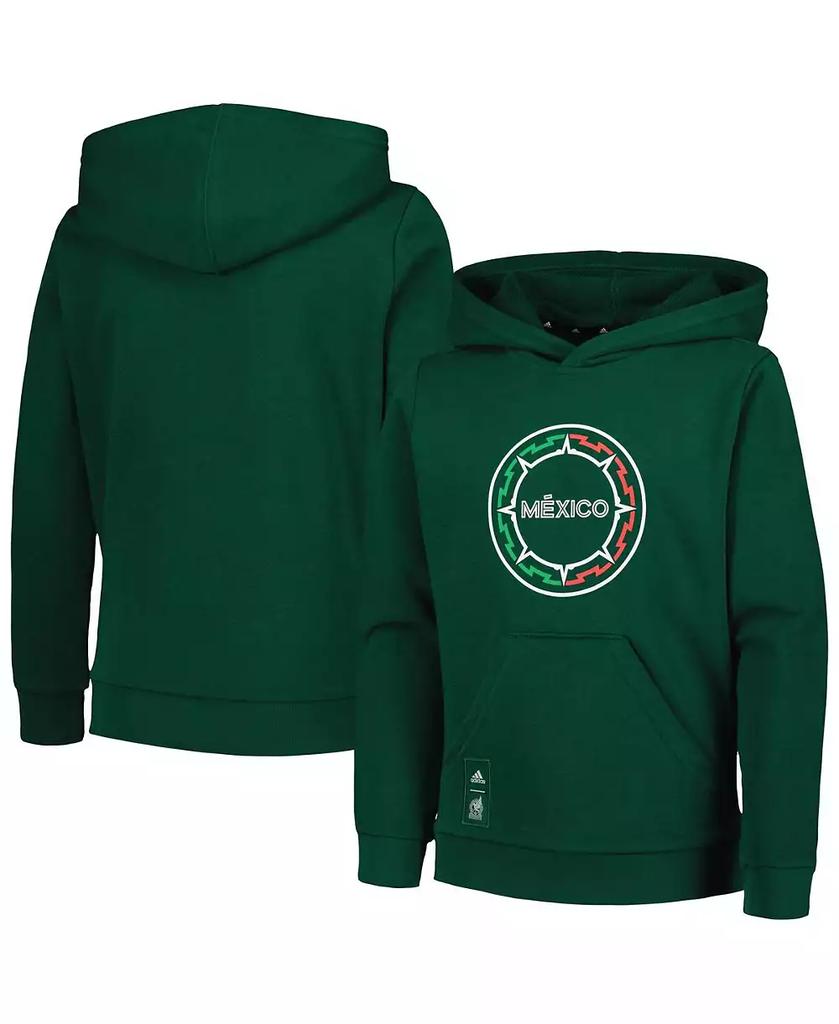 Adidas Big Boys Green Mexico National Team Pullover Hoodie