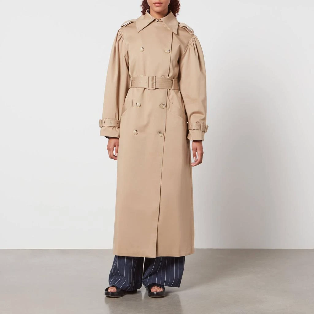Aligne Aligne Julia Stretch-Cotton Gabardine Maxi Trench Coat 1