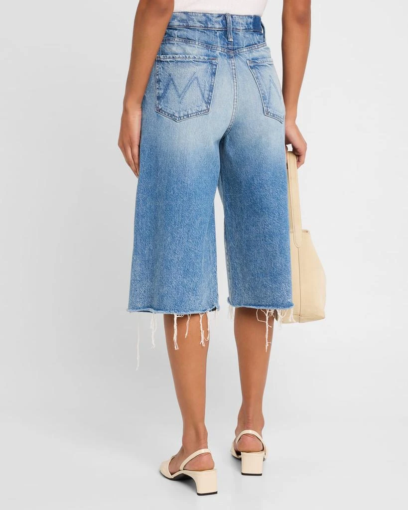 MOTHER The Whole Lot Fray Denim Culottes 3