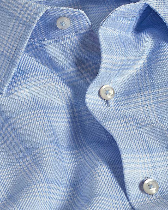 David Donahue Trim Fit Exploded Glen Check Dress Shirt
