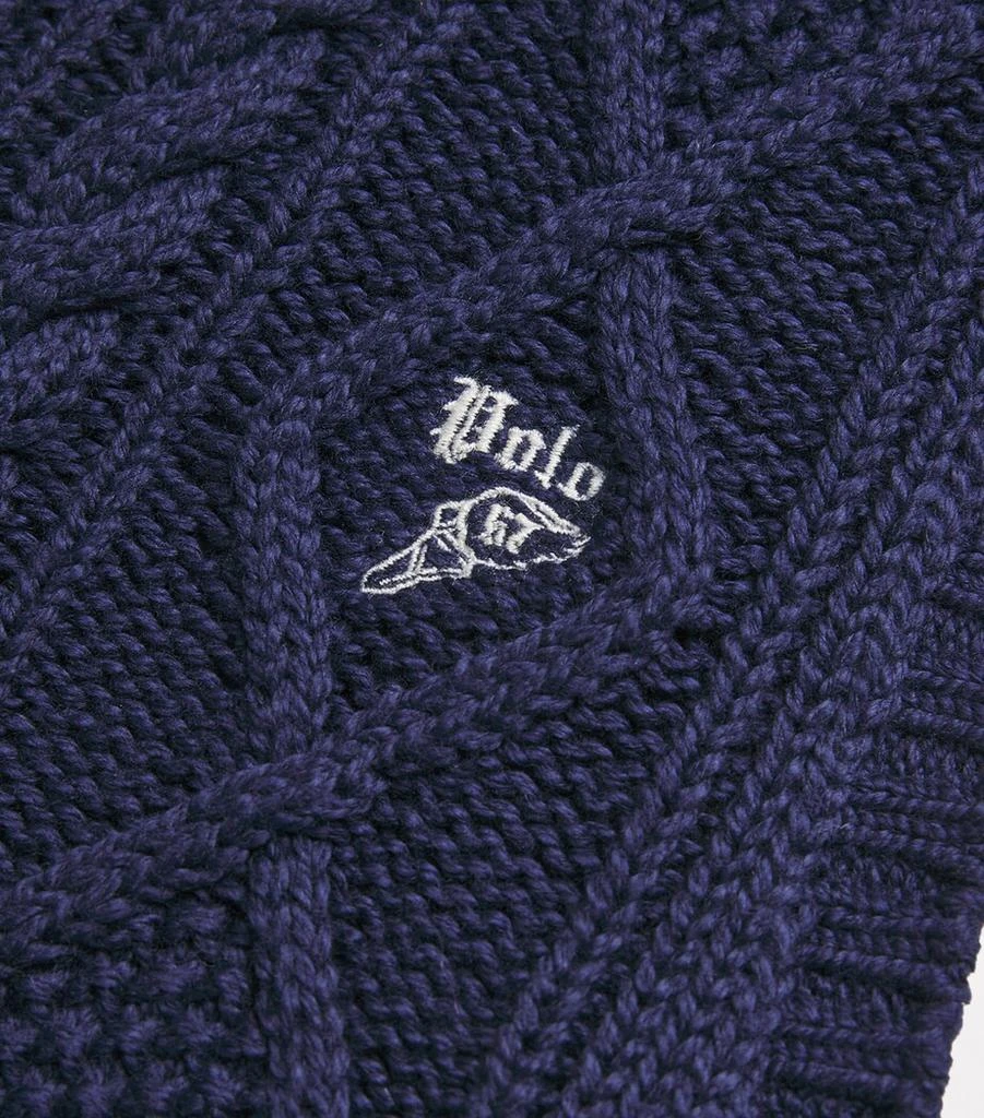 Ralph Lauren Cotton Aran-Knit Sweater Vest 5