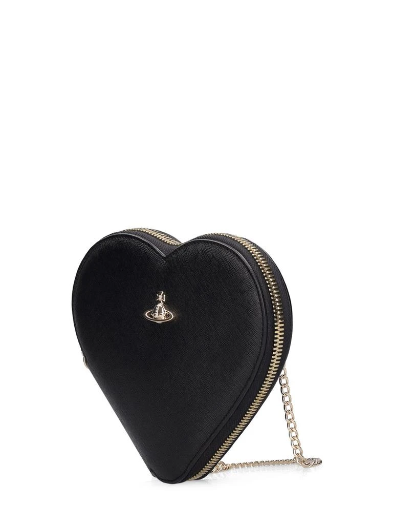 VIVIENNE WESTWOOD New Heart Saffiano Leather Shoulder Bag 2