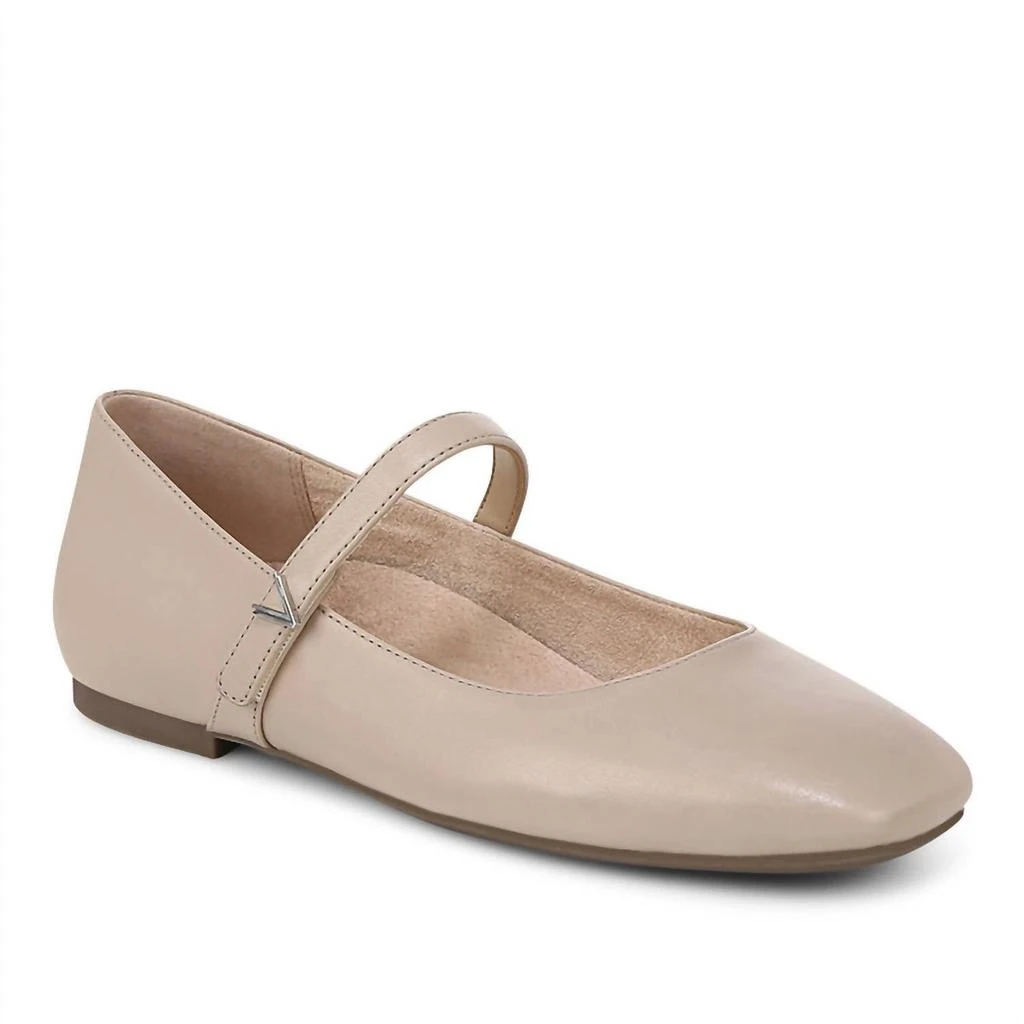 VIONIC Womens Alameda Mary Jane Flats In Cream Leather 1