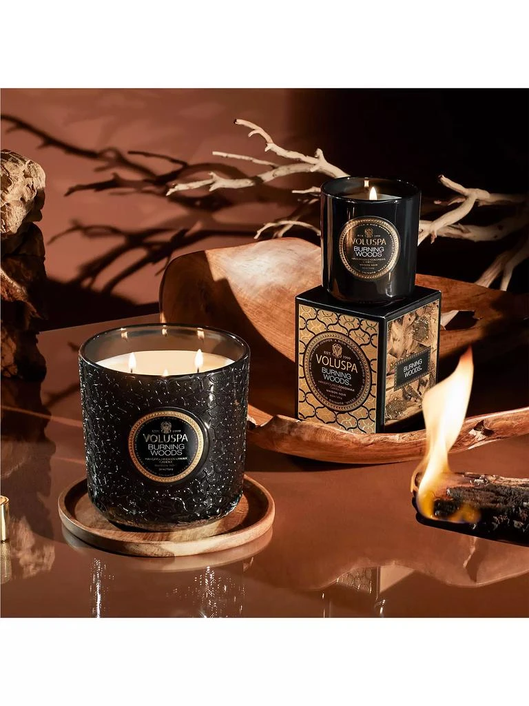 Voluspa Burning Woods Luxe Candle 4