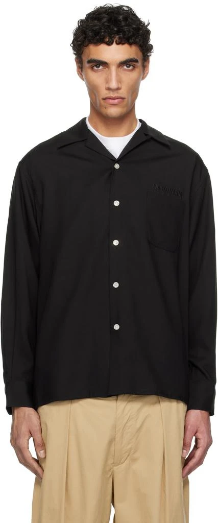 Wacko Maria Black 50's Open Collar Shirt 1