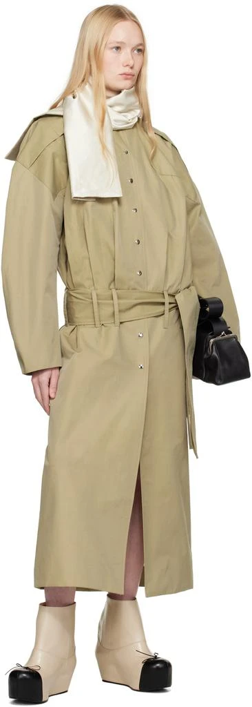 FIDAN NOVRUZOVA Beige Yohana Trench Coat 4