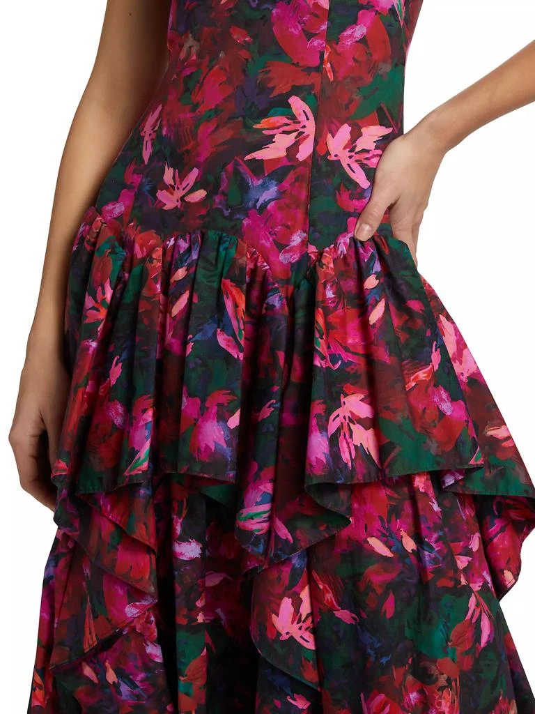 Ulla Johnson Mural Floral Cotton Poplin Midi-Dress 6