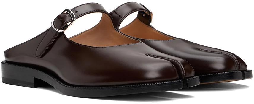MAISON MARGIELA Brown Tabi City Mary-Jane Mules 4