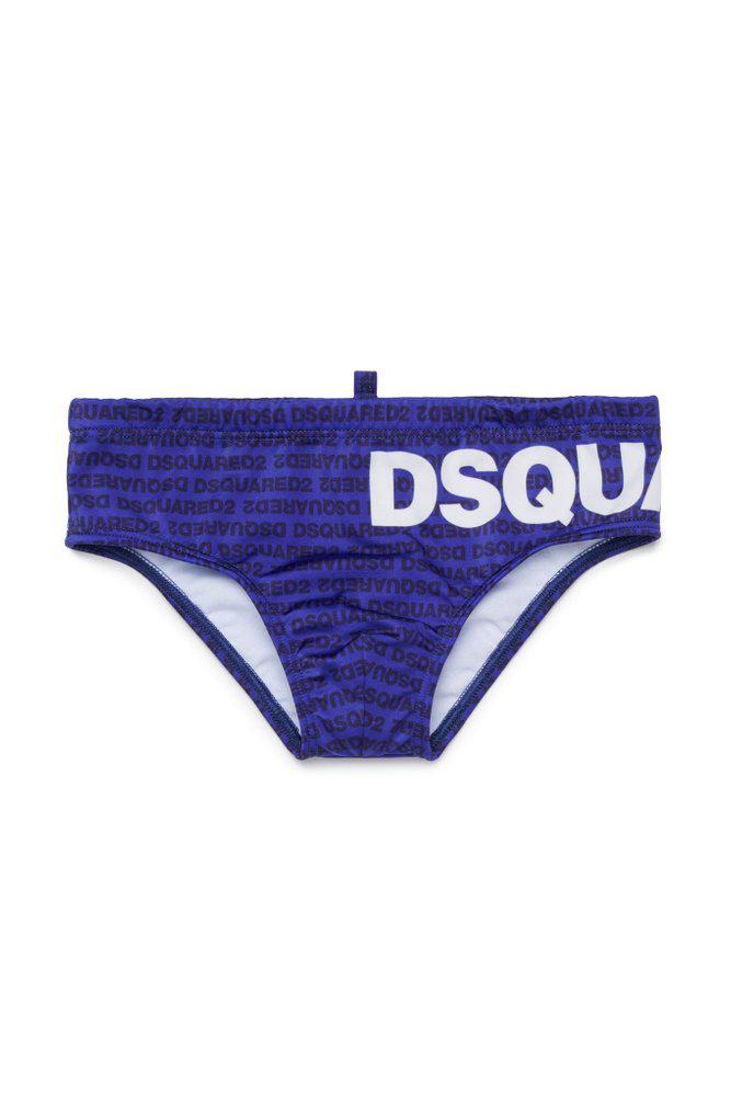 DSQUARED2 Dsquared2 Kids All-Over Logo Patterned Swim Trunks