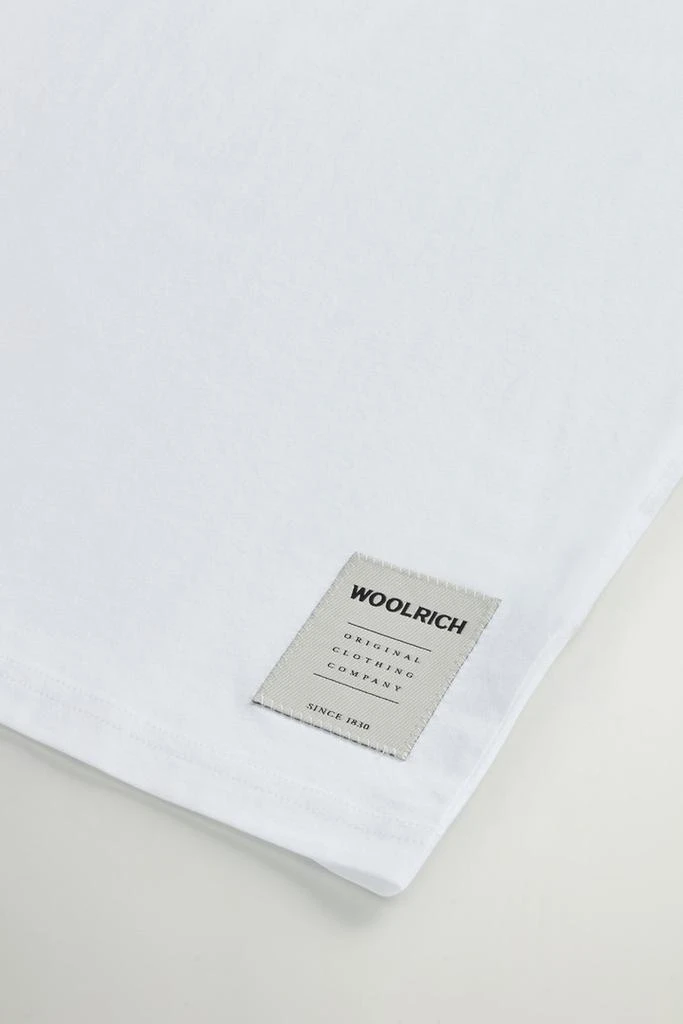Woolrich Pure Cotton T-Shirt with Graphic Print - Men - Blue 7