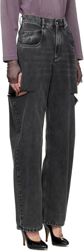 MAISON MARGIELA Black Cutout Jeans 2
