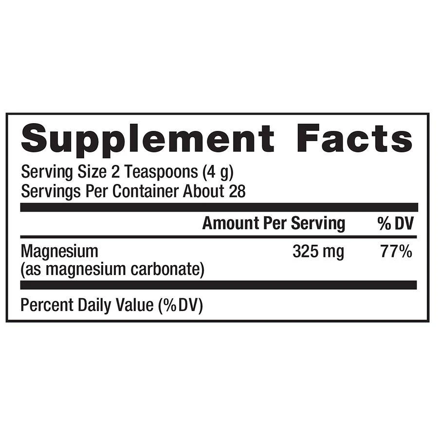 Natural Vitality Magnesium Supplement Drink Mix Raspberry Lemon 5