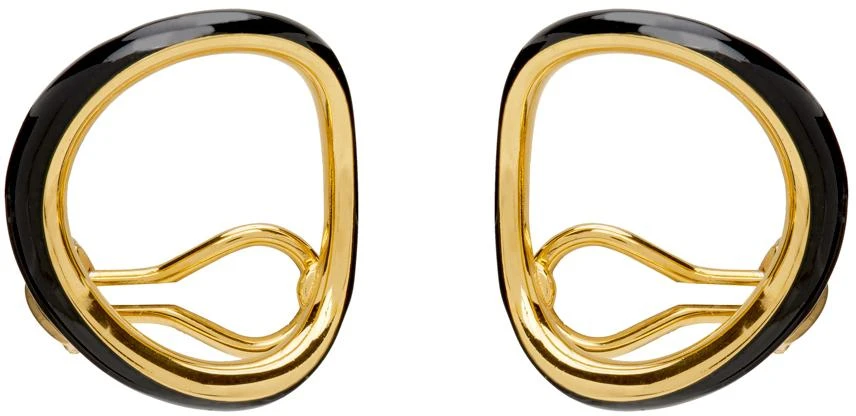 Charlotte Chesnais Gold & Black Naho Original Earrings 1