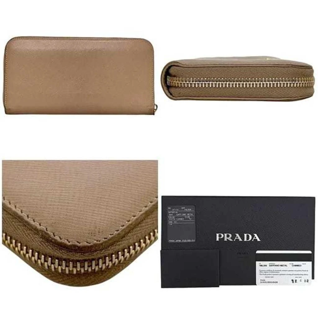 Prada Saffiano Metal Long Wallet (Bi-Fold) (Pre-Owned) 2