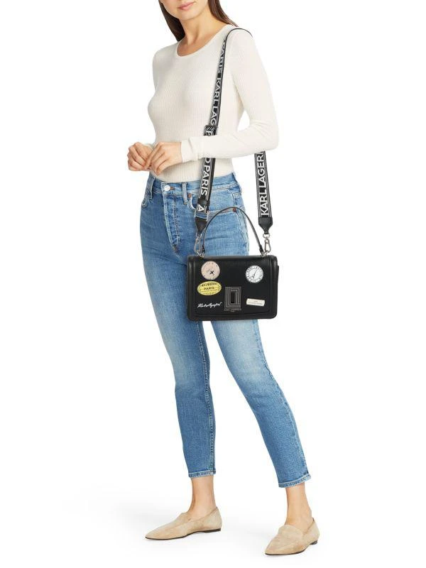 Karl Lagerfeld Paris Simone Logo Leather Top Handle Bag 2