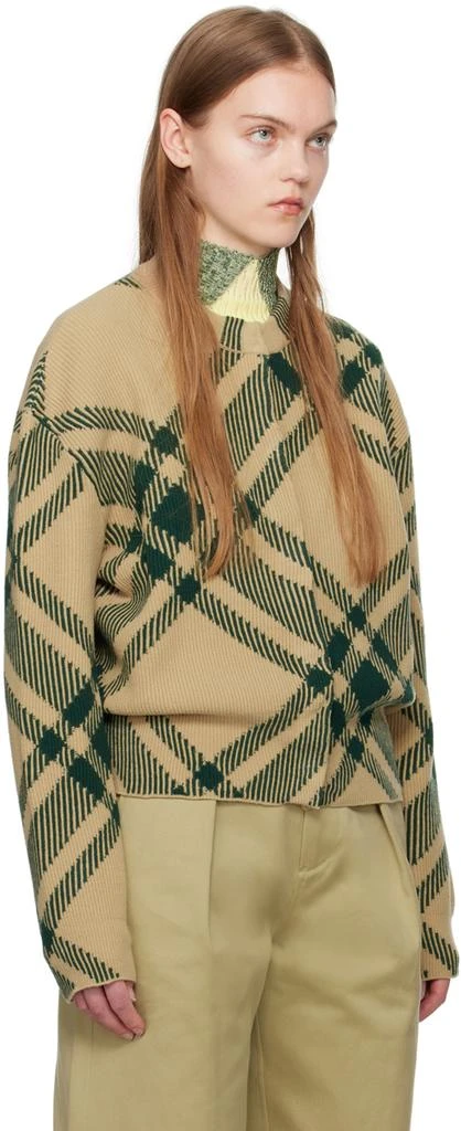 Burberry Beige Check Cardigan 2