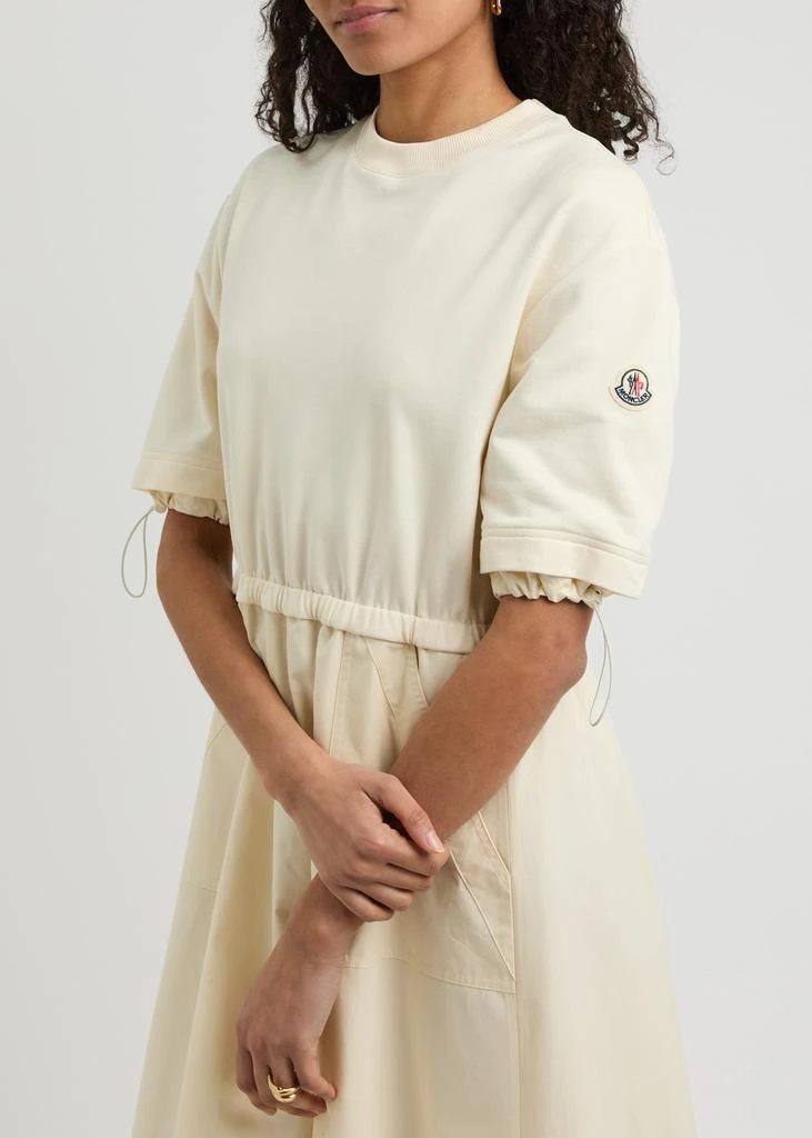 Moncler Abito cotton and woven midi dress 5