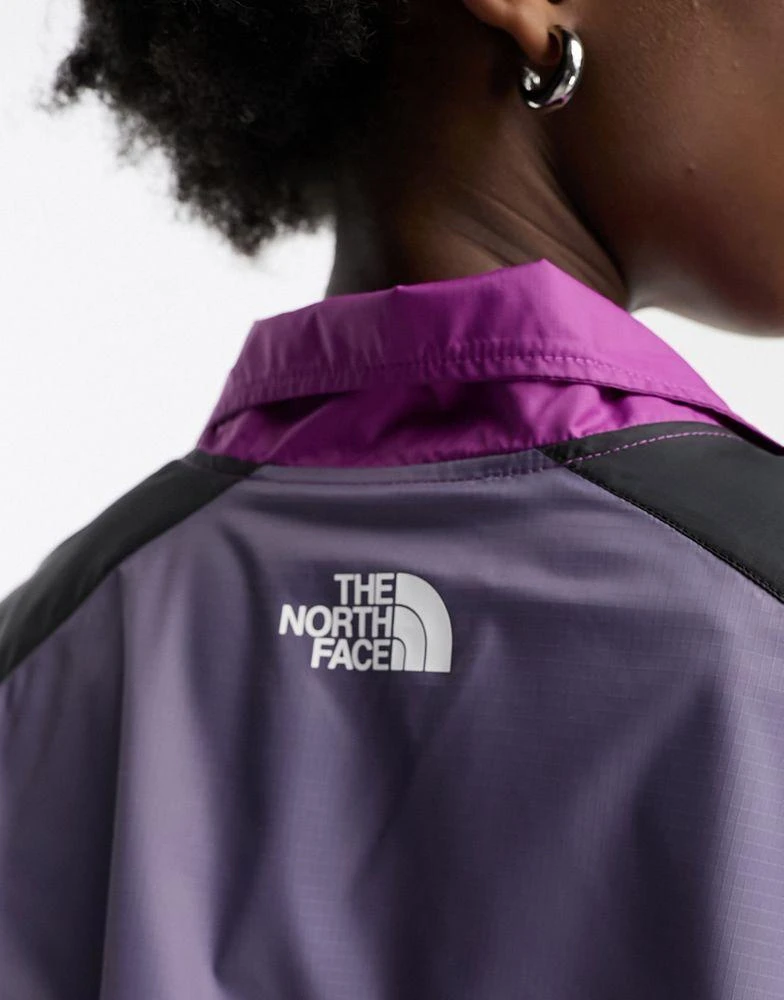 The North Face The North Face TNF X track jacket in purple and slate grey 2