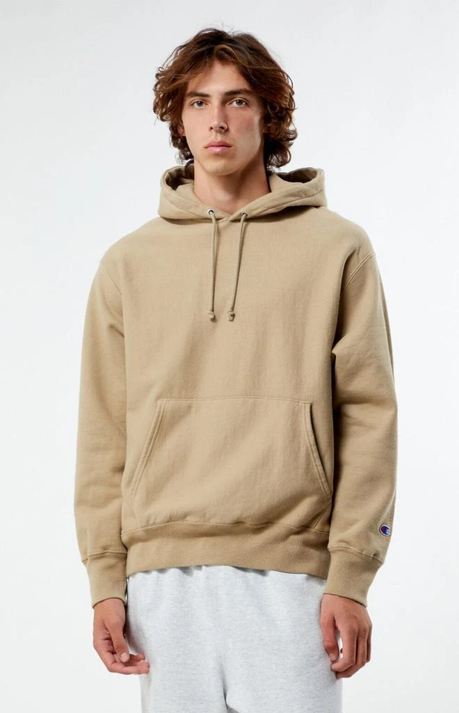 CHAMPION Tan Reverse Weave Hoodie 1