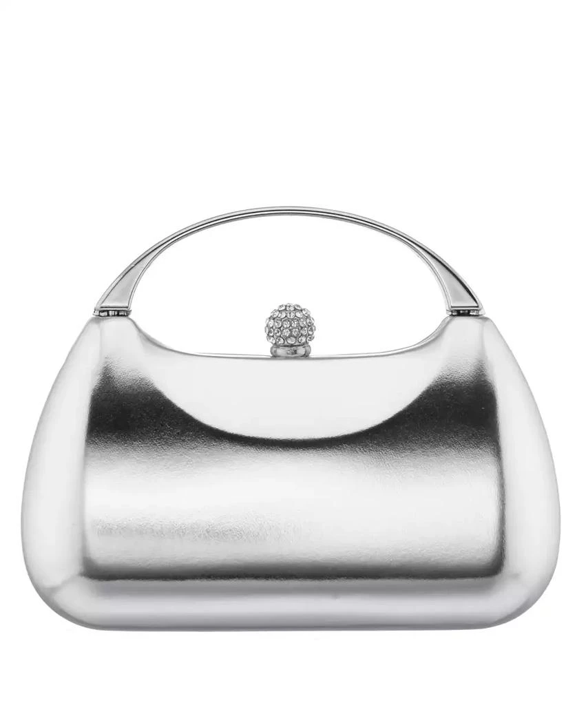 Nina Women's Metallic Minaudiere bag with Metal Handle 4