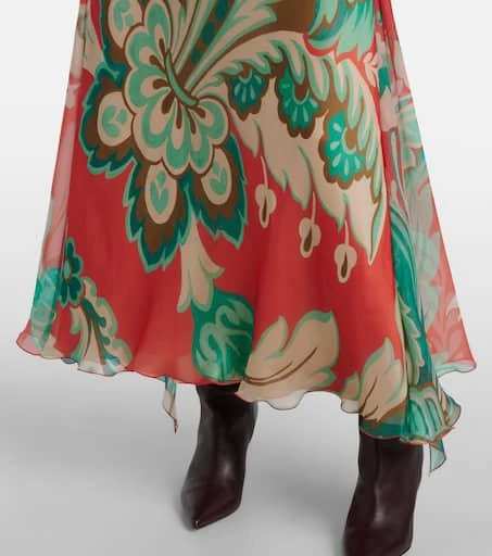 ETRO Printed silk maxi dress 6