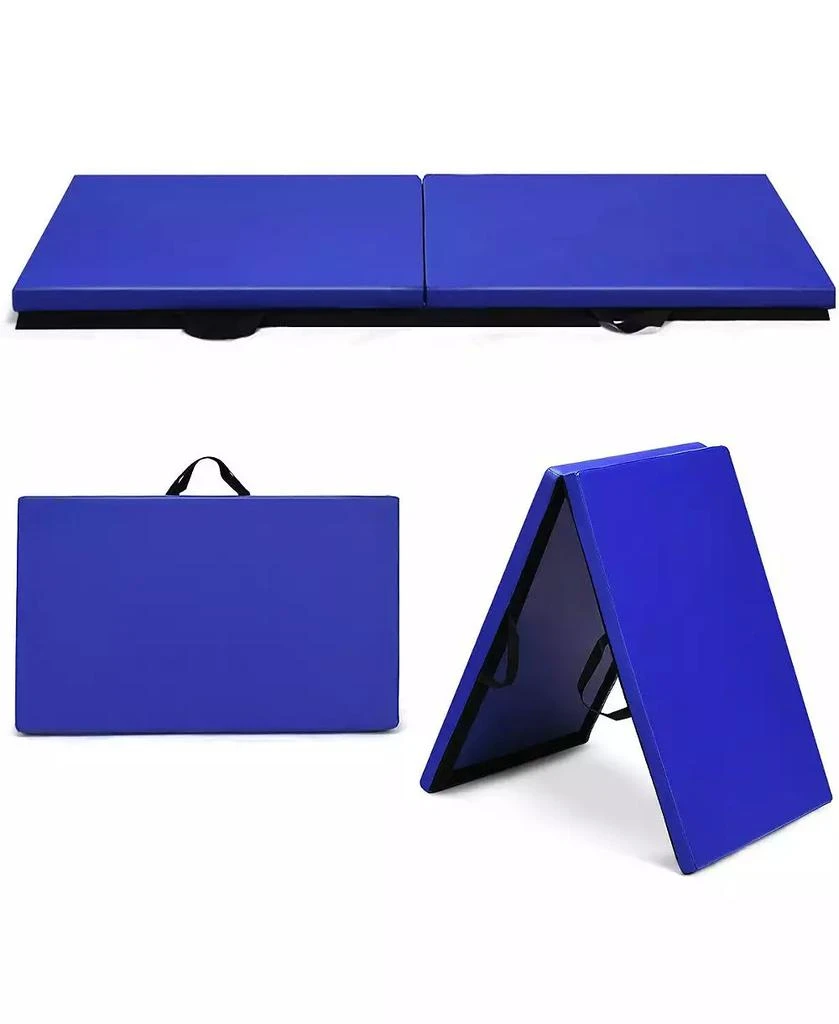 SKONYON 6 x 2 Feet Gymnastic Mat with Carrying Handles for Yoga 1