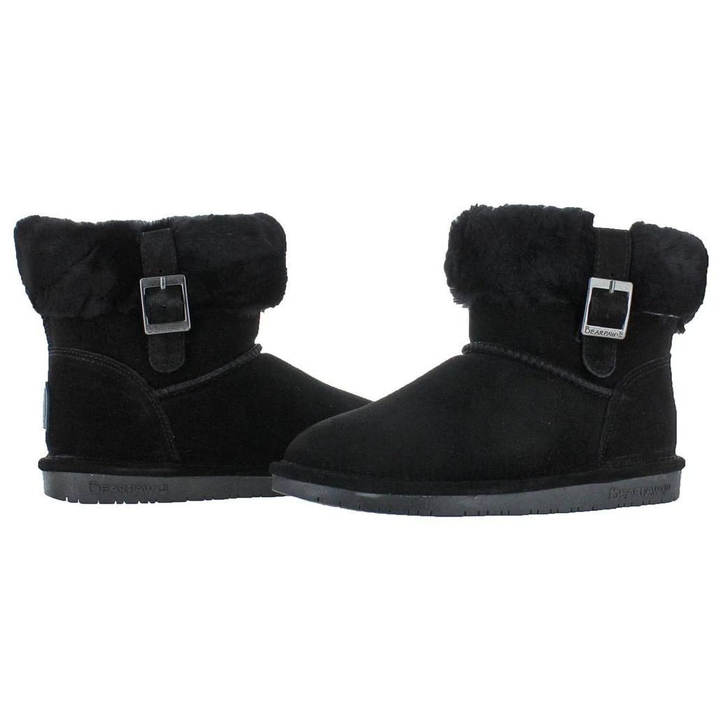 Bearpaw Abby Womens Suede Sheepskin Lined Ankle Boots 3