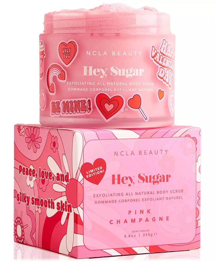 NCLA Beauty Hey, Sugar Pink Champagne Body Scrub, 8.8 oz. 1