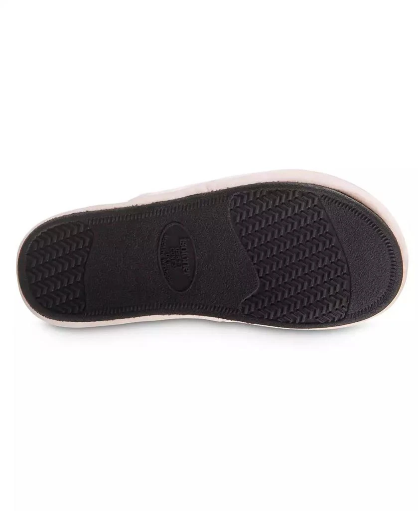 Isotoner Signature Women's Memory Foam Velour Valerie Wedge Slipper 4