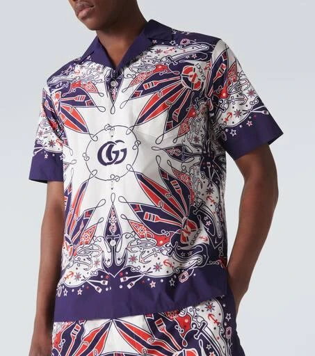 Gucci Gucci Bandana cotton bowling shirt 5