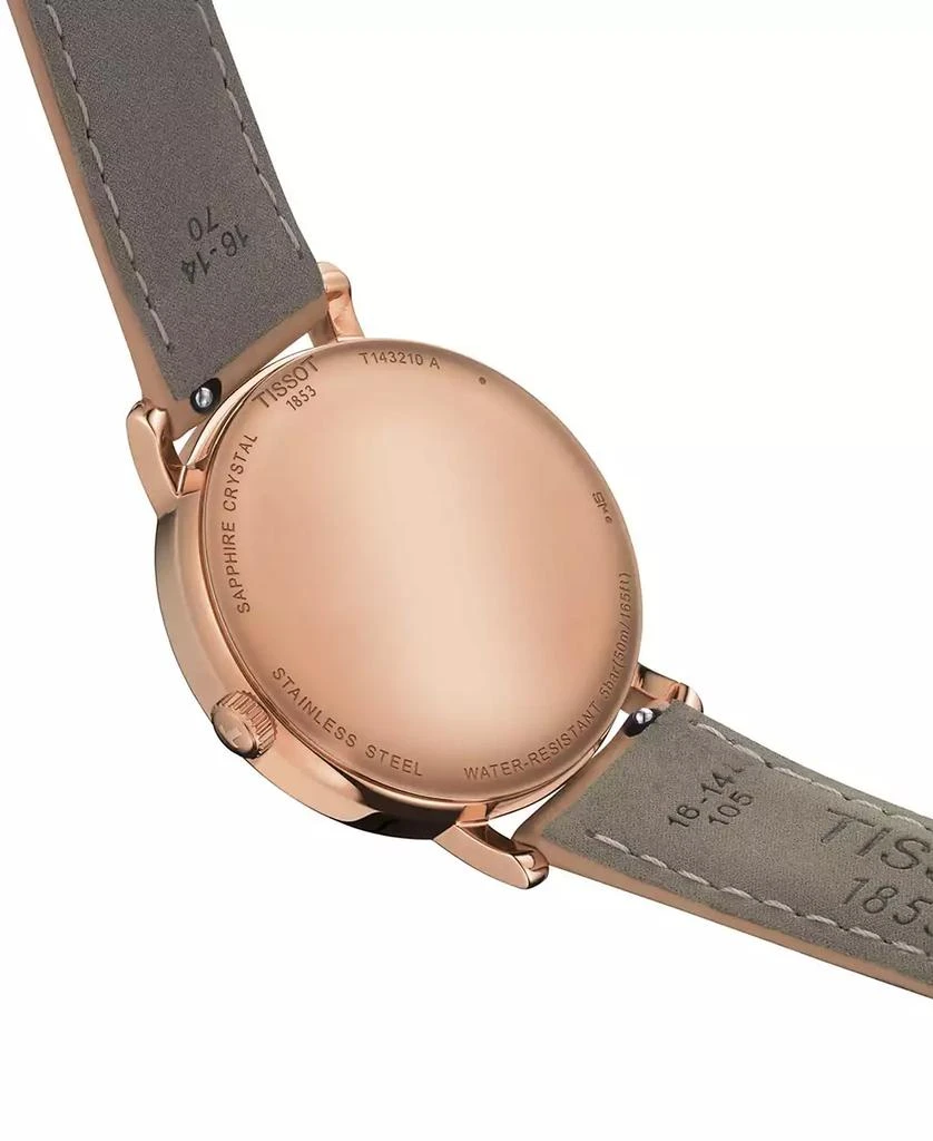 Tissot Women's Swiss Everytime Beige Leather Strap Watch 34mm 7